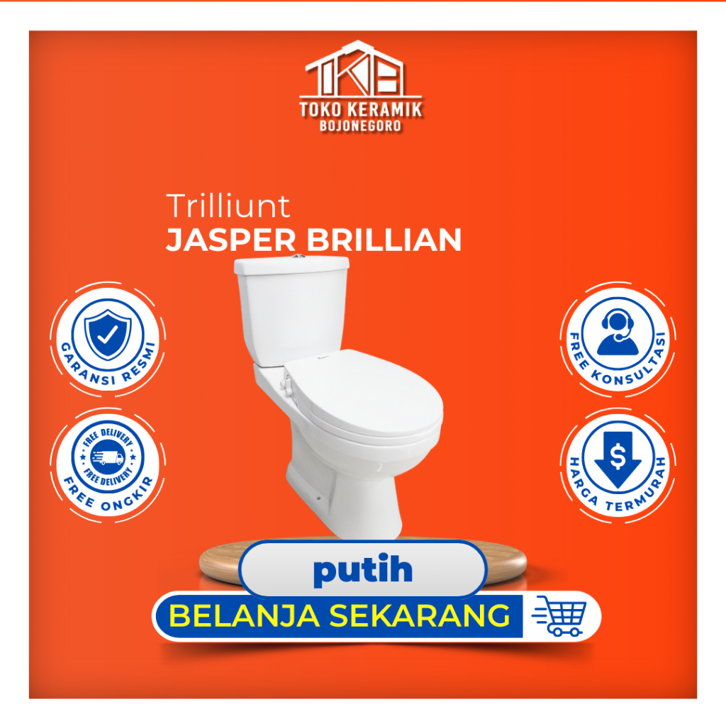 Kloset Duduk TERMURAH TRILLIUN Jasper Brillian