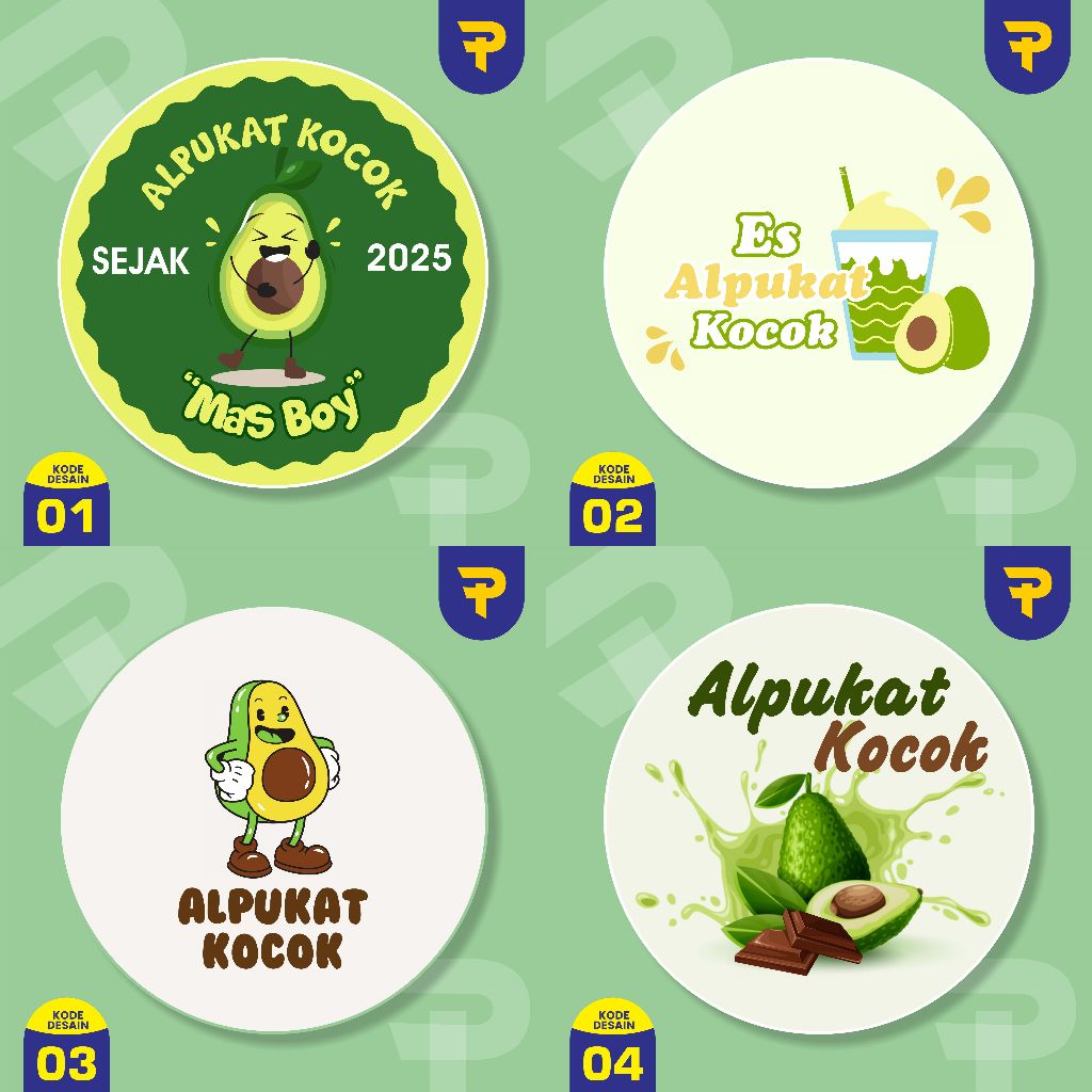 

stiker alpukat kocok stiker minuman