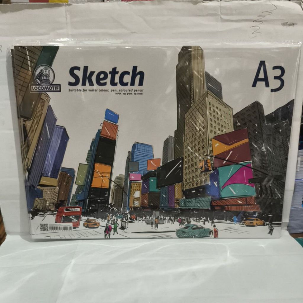 

SKETCH BOOK LOCOMOTIF A3 150gsm 25lembar / pcs