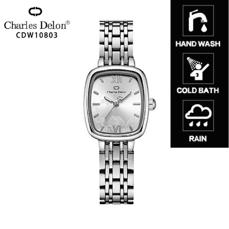 JAM TANGAN WANITA ORIGINAL CHARLES DELON CDW10802 ANTI AIR DESIGN ELEGANT