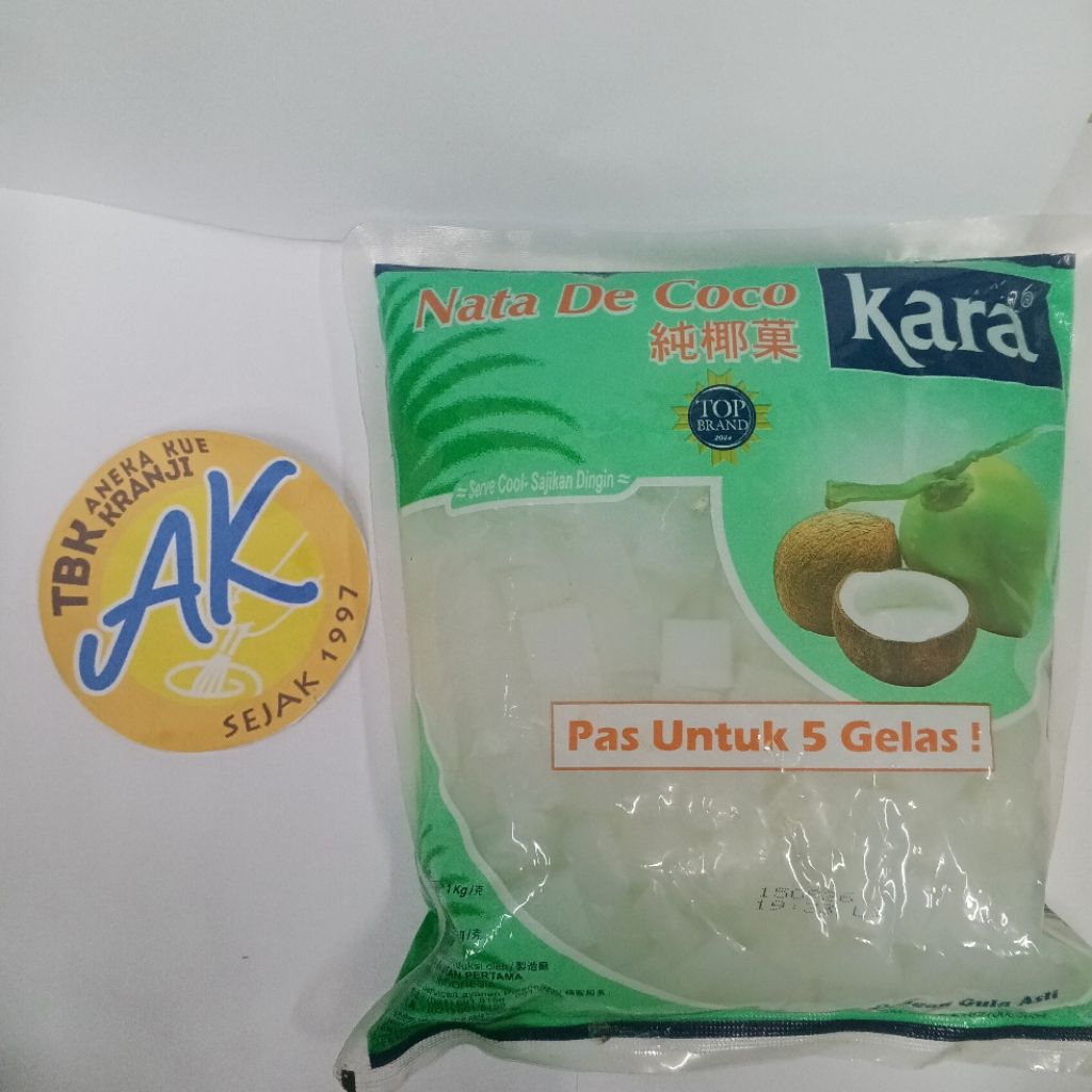 

Nata de coco Kara dadu plain 1kg Sari kelapa kotak
