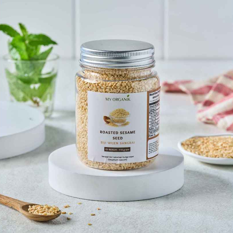 

My Organik Biji Wijen Putih Panggang Organik Roasted Sesame seeds Premium Goma Seed