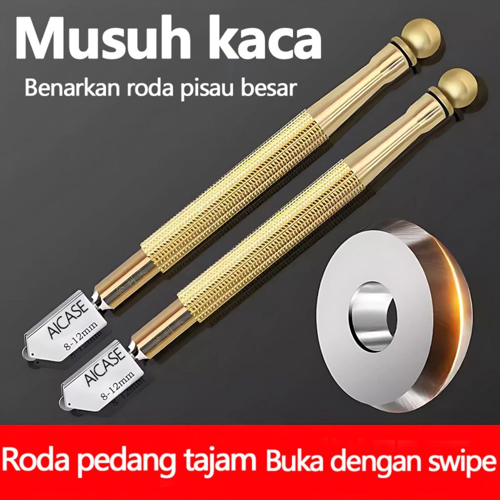 Asli Alat Pemotong Kaca Cutter Glass Cutter Oil Alat Pemotong Keramik Alat Pemotong Granit kaca deng