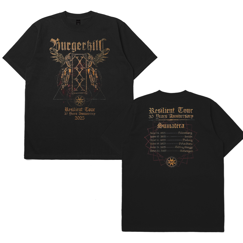 T-Shirt Band Burgerkill Resilient Tour 2025