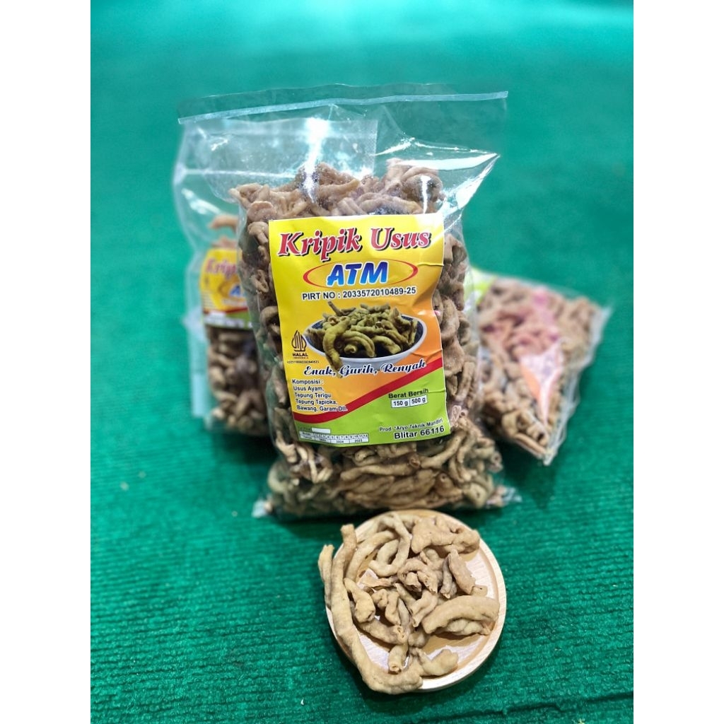 

KERIPIK USUS ATM - CEMILAN PREMIUM - BENDO KOTA BLITAR