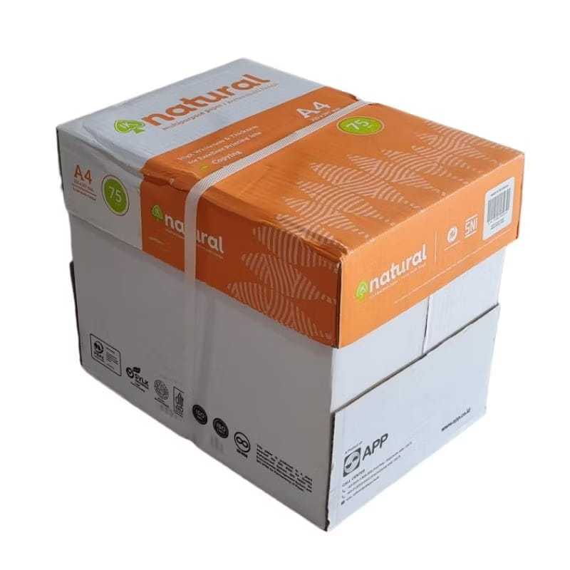 

Kertas Hvs Natural A4 75 Gsm 5 Rim Karton