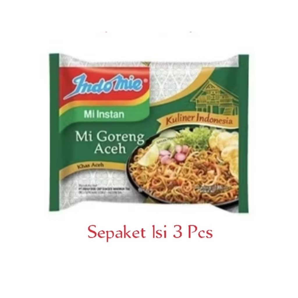 

Mie Indomie Goreng Rasa Mie Aceh Sepaket isi 3 pcs