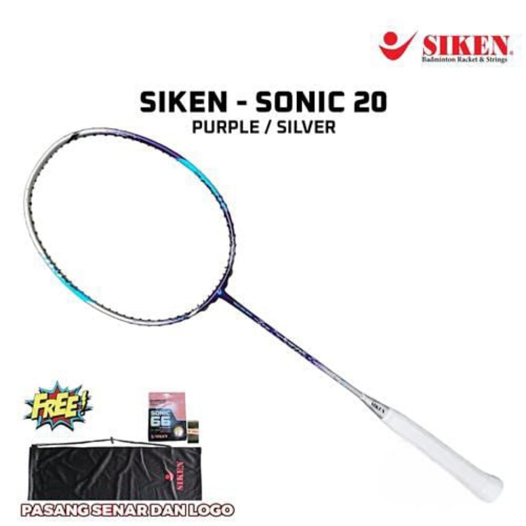 Raket Badminton Siken Sonic 20/ Raket Bulutangkis Siken Sonic 20 Original
