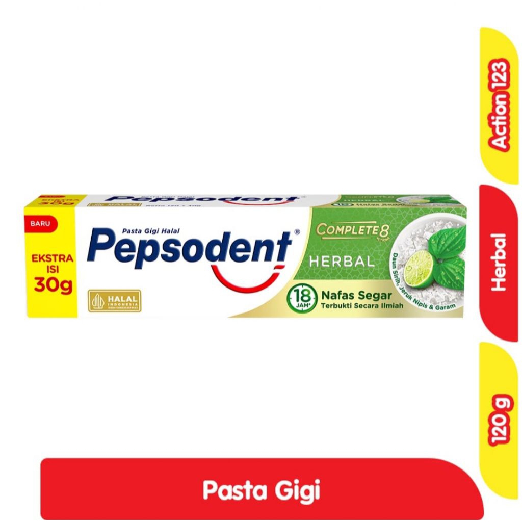 pepsodent herbal 120 gram