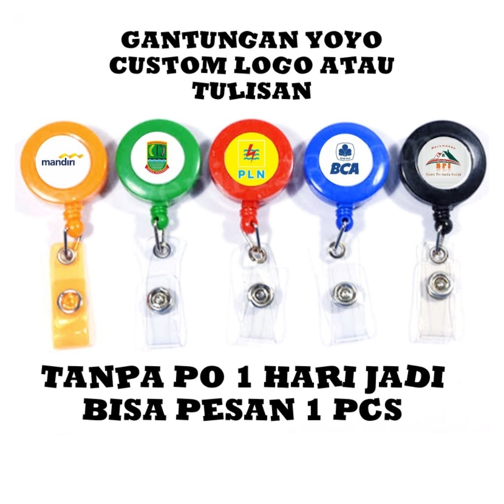 

Gantungan ID Card Yoyo Custom | Desain Bebas | Gantungan Yoyo 1 Pcs