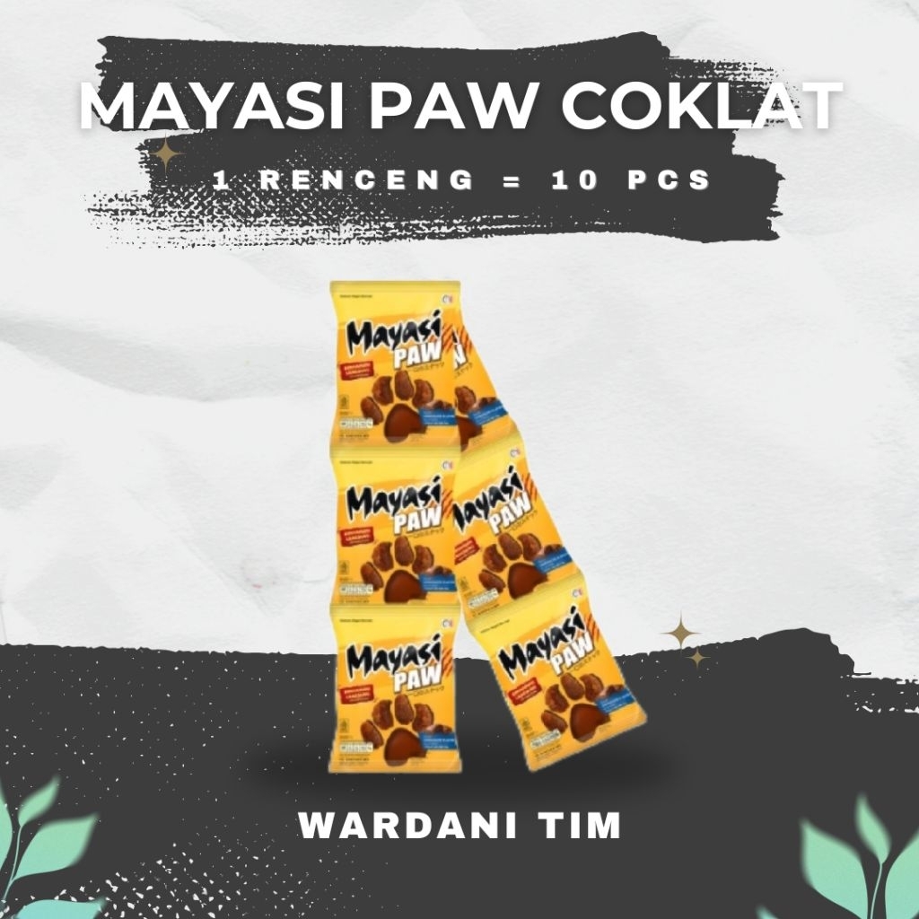 

[ 10 Pcs ] Mayasi Paw Keju 18 Gram 1 Renceng Isi 10