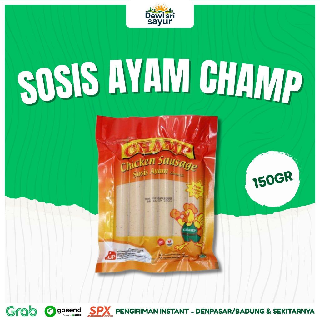 

Sosis Ayam Champ 150gr – Dewi Sri Sayur