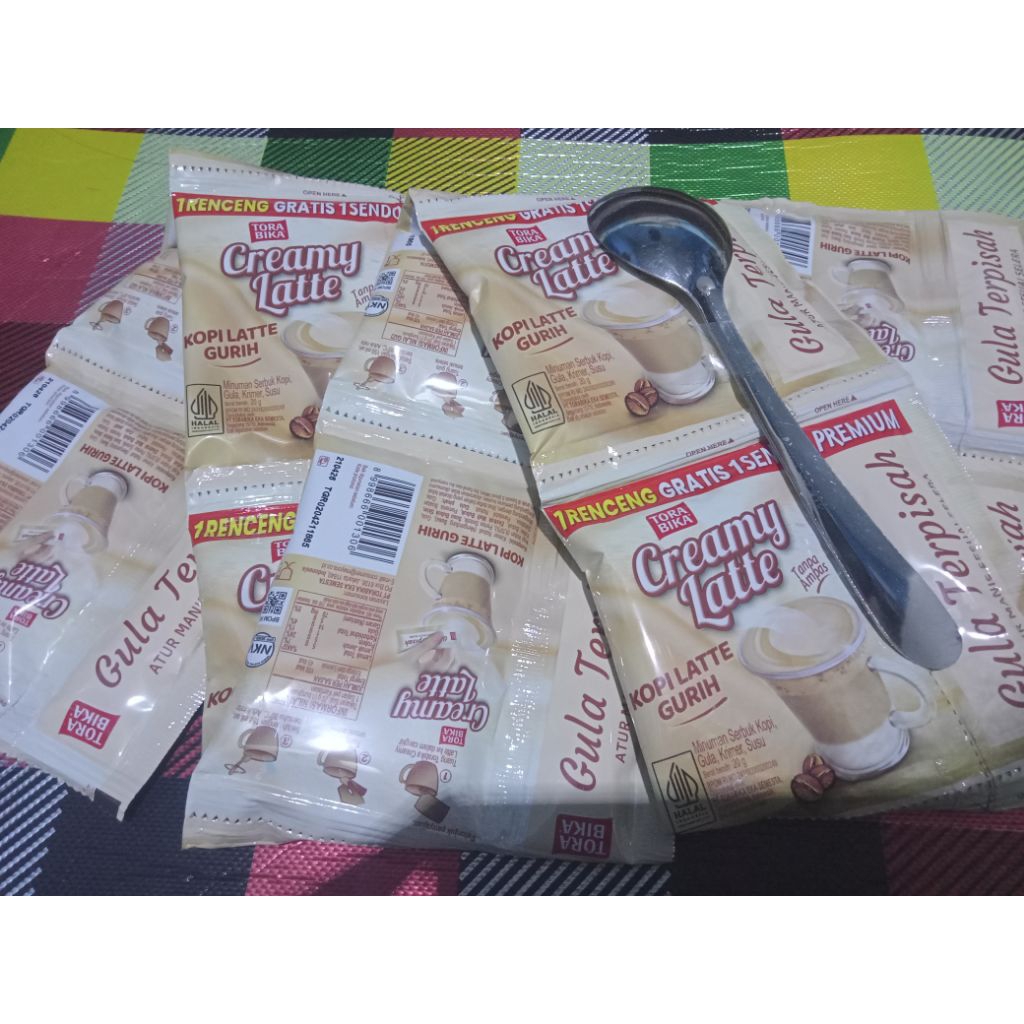 

PROMO !! TORABIKA CREAMY LATTE RENCENG ISI 10PCS BONUS SENDOK