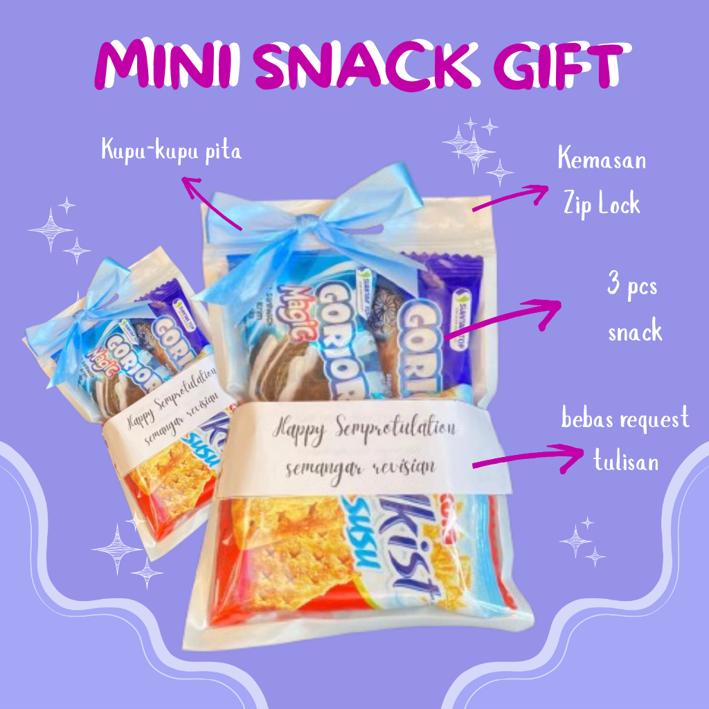 

Mini Gift Snack Ultah/ Mini Gift Tema Biru/Snack Ultah Anak/ Mini Hampers Gemes