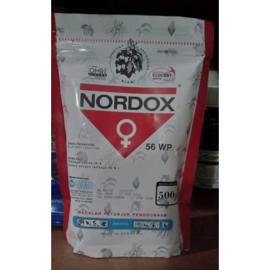 Fungisida Nordox 56 WP 500gr- fungisida/bakterisida