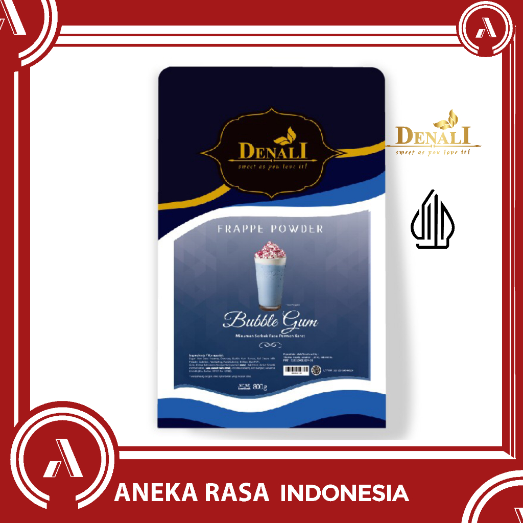 

Denali Bubble Gum Powder Drink - Bubuk Minuman 800 gr