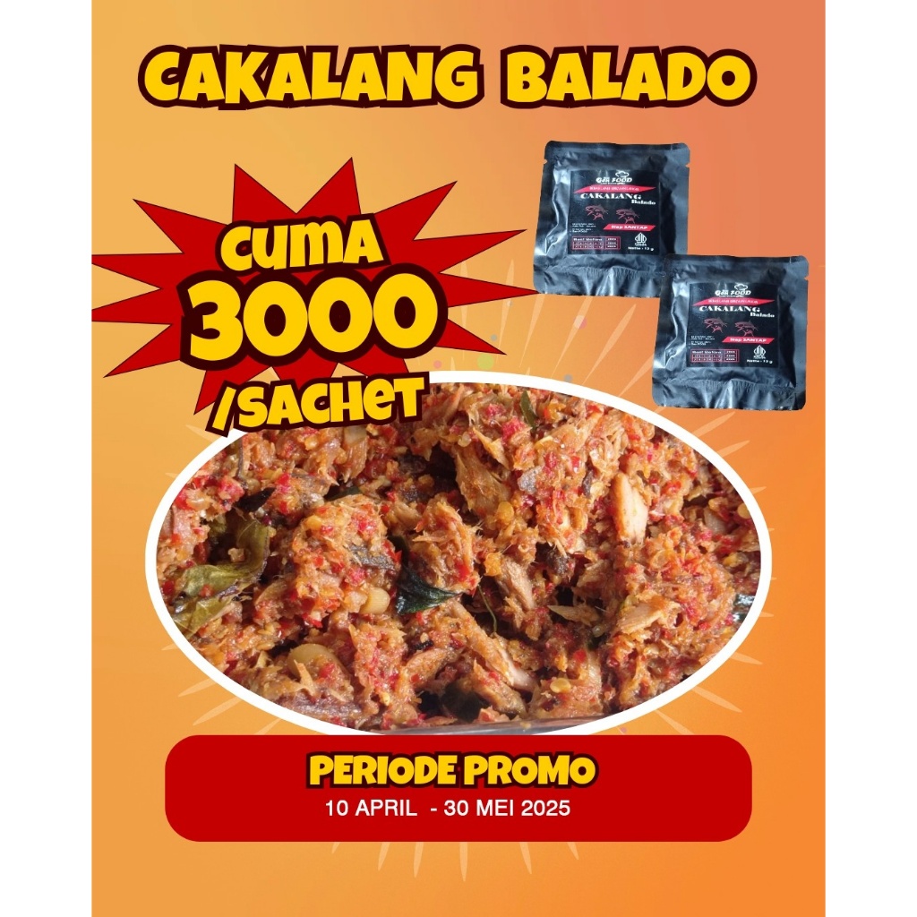 

GEN FOOD Cakalang balado lauk instan cakalang suwir balado ready to eat