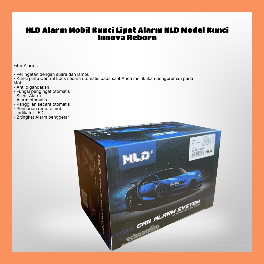 HLD Alarm Mobil Kunci Lipat Alarm HLD Model Kunci Innova Reborn
