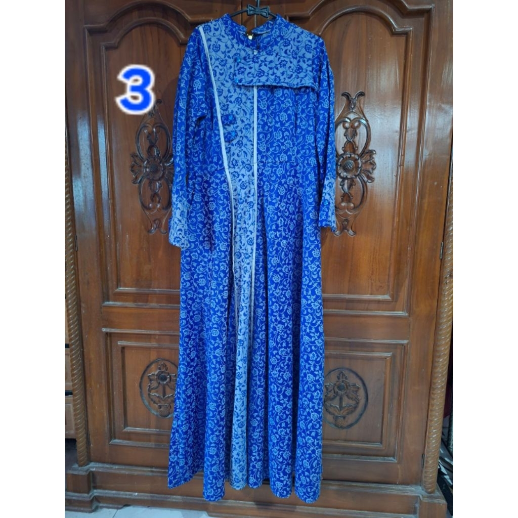 gamis biru
