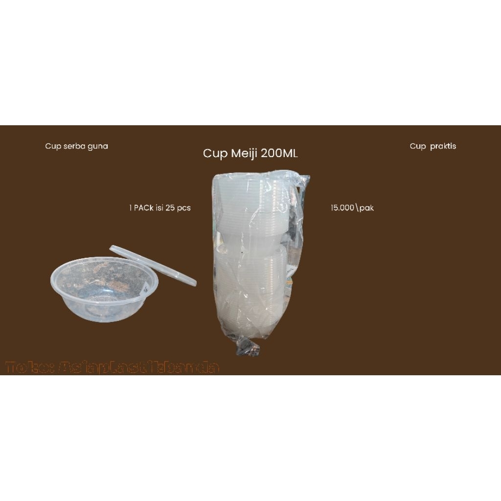 cup PLASTIK serba guna / cup salad