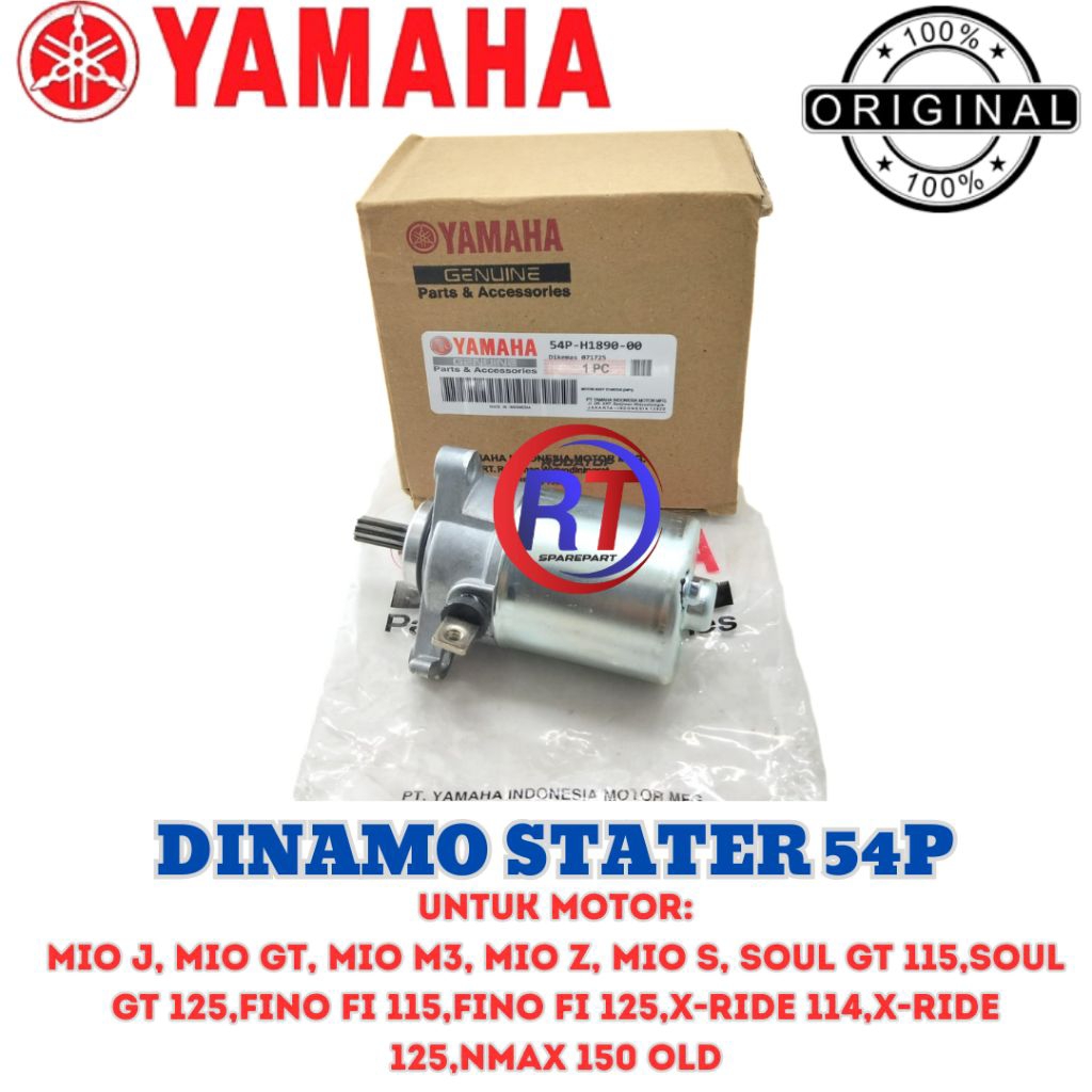DINAMO STATER YAMAHA 54P ASLI ORIGINAL KUALITAS ASLI UNTUK MOTOR MIO J MIO GT SOUL GT FINO INJEKSI .