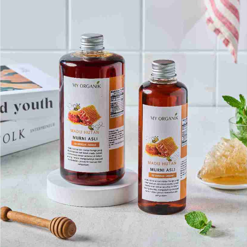 

My Organik Madu Hutan Asli 100% Pure Honey Madu Hutan Organik Murni Tanpa Campuran