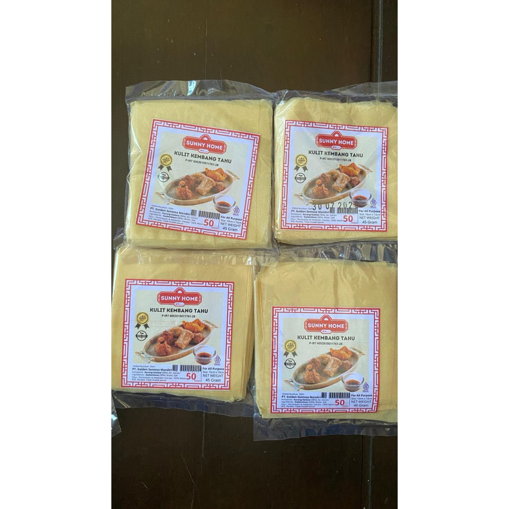 

Kulit Kembang Tahu isi 50 Lembar 10x10 cm