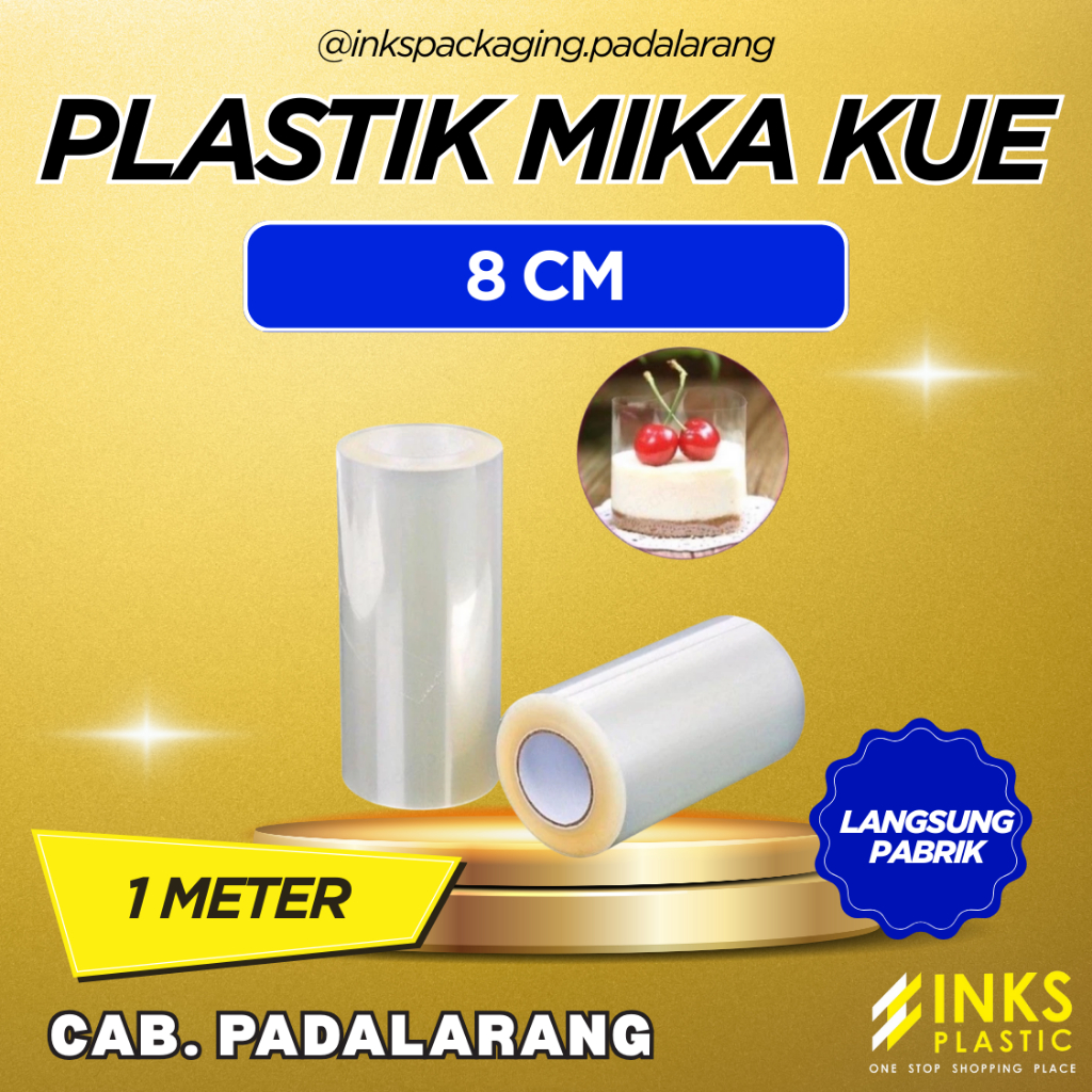 PLASTIK MIKA LAPIS KUE 8 CM