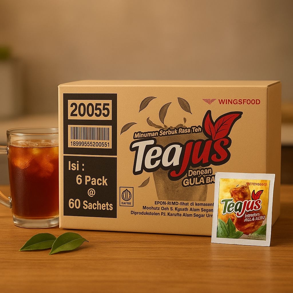 

Teajus Minuman Teh Instan 1 Dus (Isi 360 Sachet) – 5 Varian Rasa Segar!