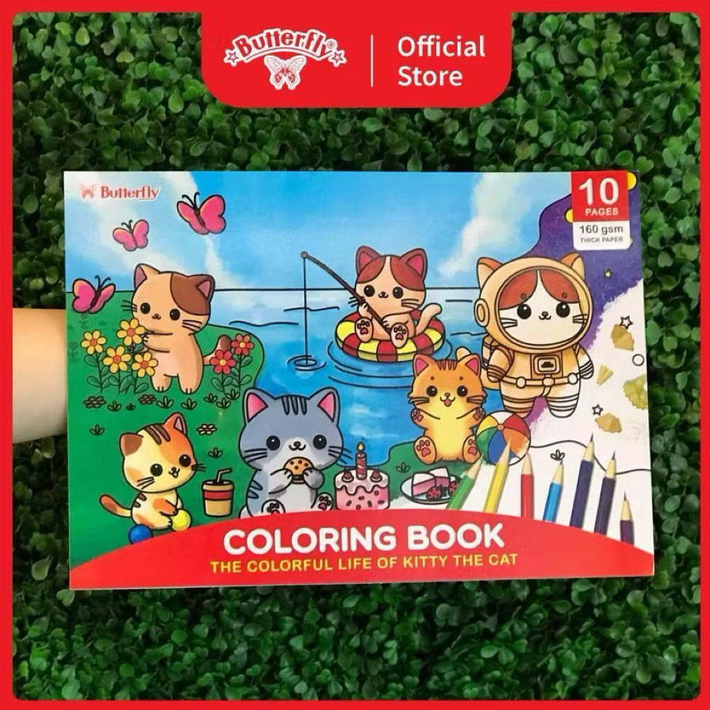 

Coloring book A4 Butterfly / Buku Mewarnai A4 Butterfly