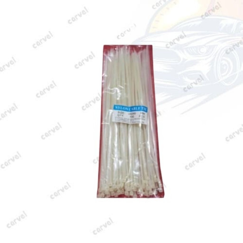 Kabel Ties 25 cm Putih