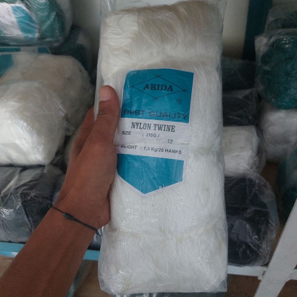 1PACK benang nilon nylon arida D12 putih