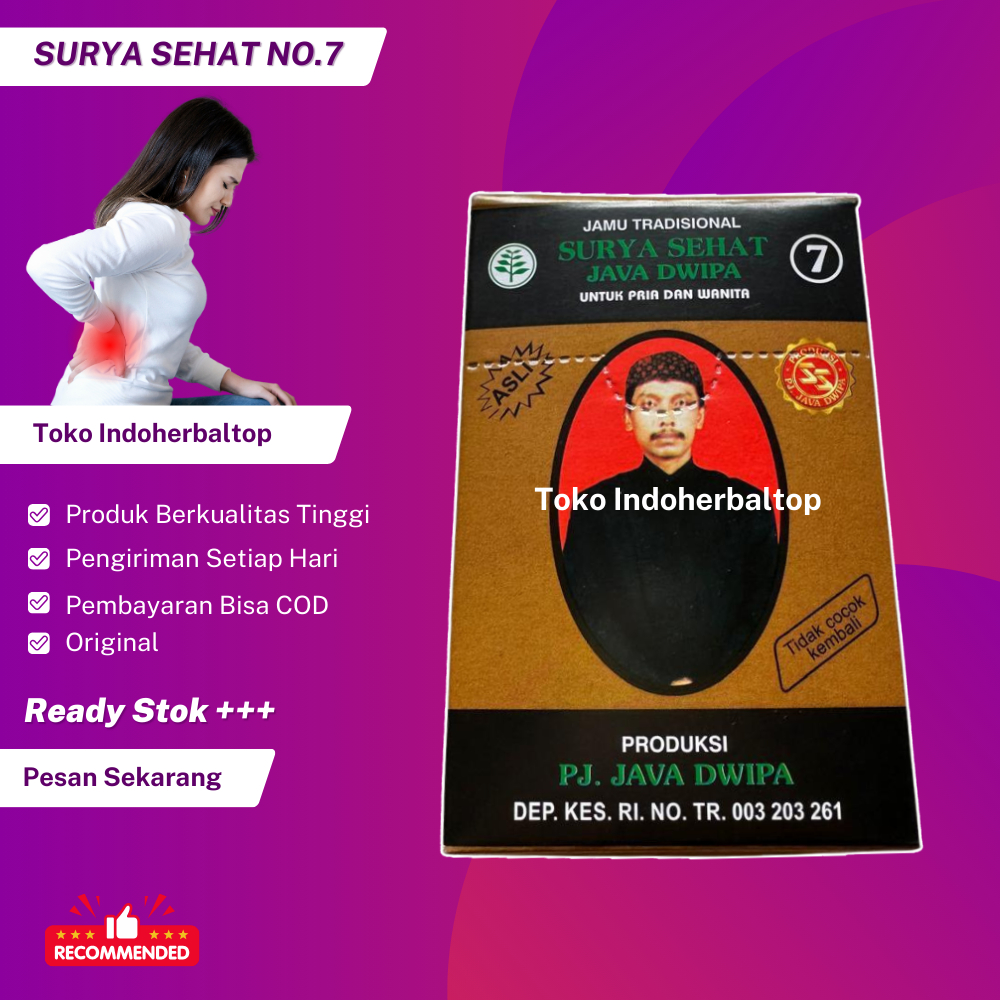 

Jamu Surya Sehat Java Dwipa No.7 Original Berkhasiat
