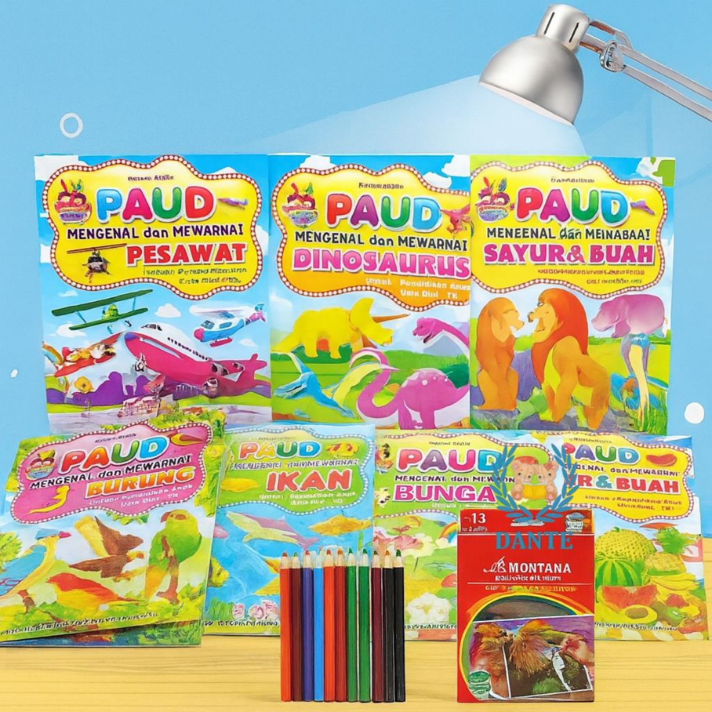 

Paket Buku Mewarnai Dan Pensil 12 Warna