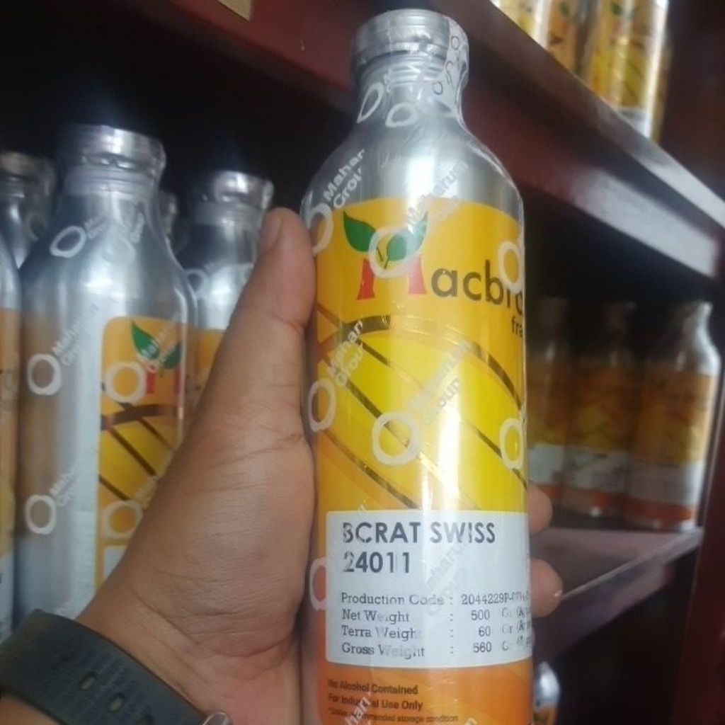 BCRAT SWISS // Baccarat Swiss 500ml segel alumunium Macbrame