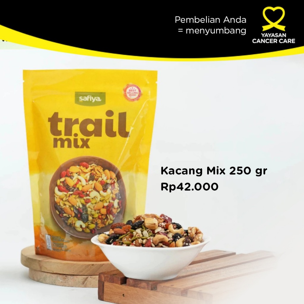 

Safiya Trail Mix 250 gr Dried Fruit Cemilan Sehat Kacang Campur