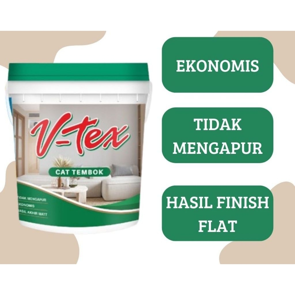 Cat tembok V-tex ( 4.5 Kg )