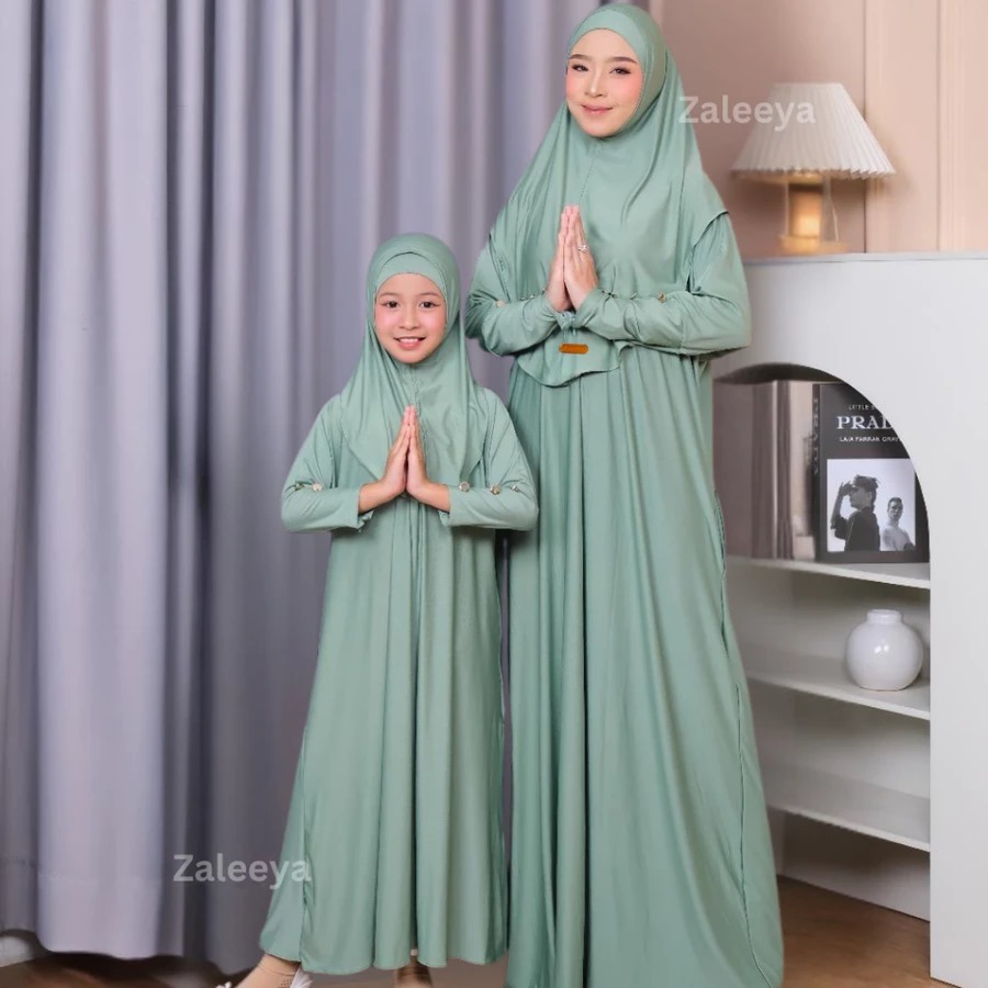 Gamis Couple Ibu Anak Premium Abaya Couple Ibu Anak Lebaran Kekinian /Gamis Couple Ibu Anak Kekinian