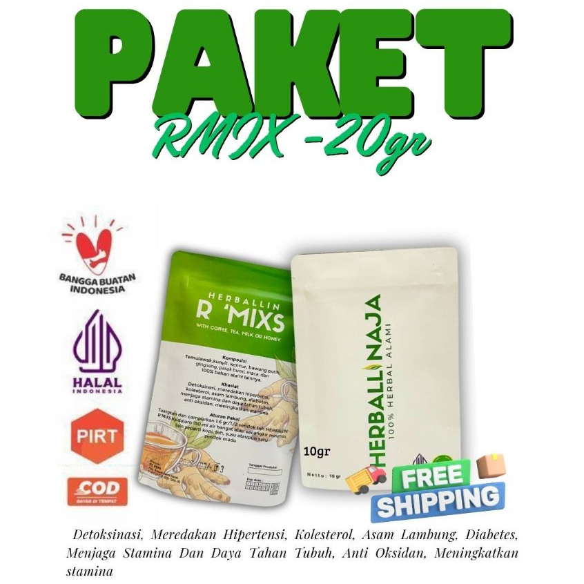 

Herballin R'Mix Herbal Najja Paket RMX -20gr