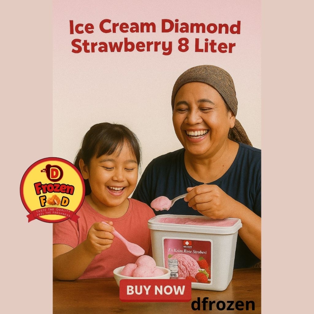 

Es Krim Diamond Strawberry 8liter es cream box kotak ice cream lembut creamybrasa dan wangi strawberry