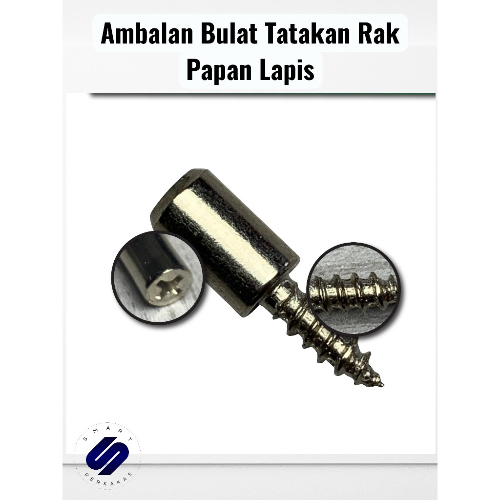 Ambalan Bulat untuk Tatakan Kaca serta Rak Papan Lapis