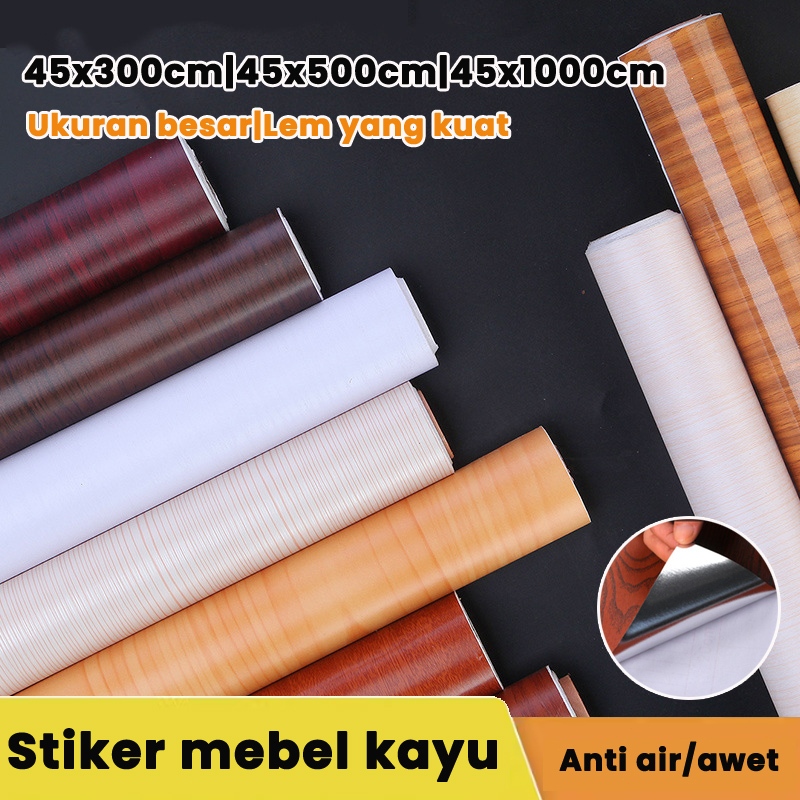 【grandmaster】stiker kayu wallpaper lemari stiker motif kayu furniture stiker lemari kayu wallpaper u