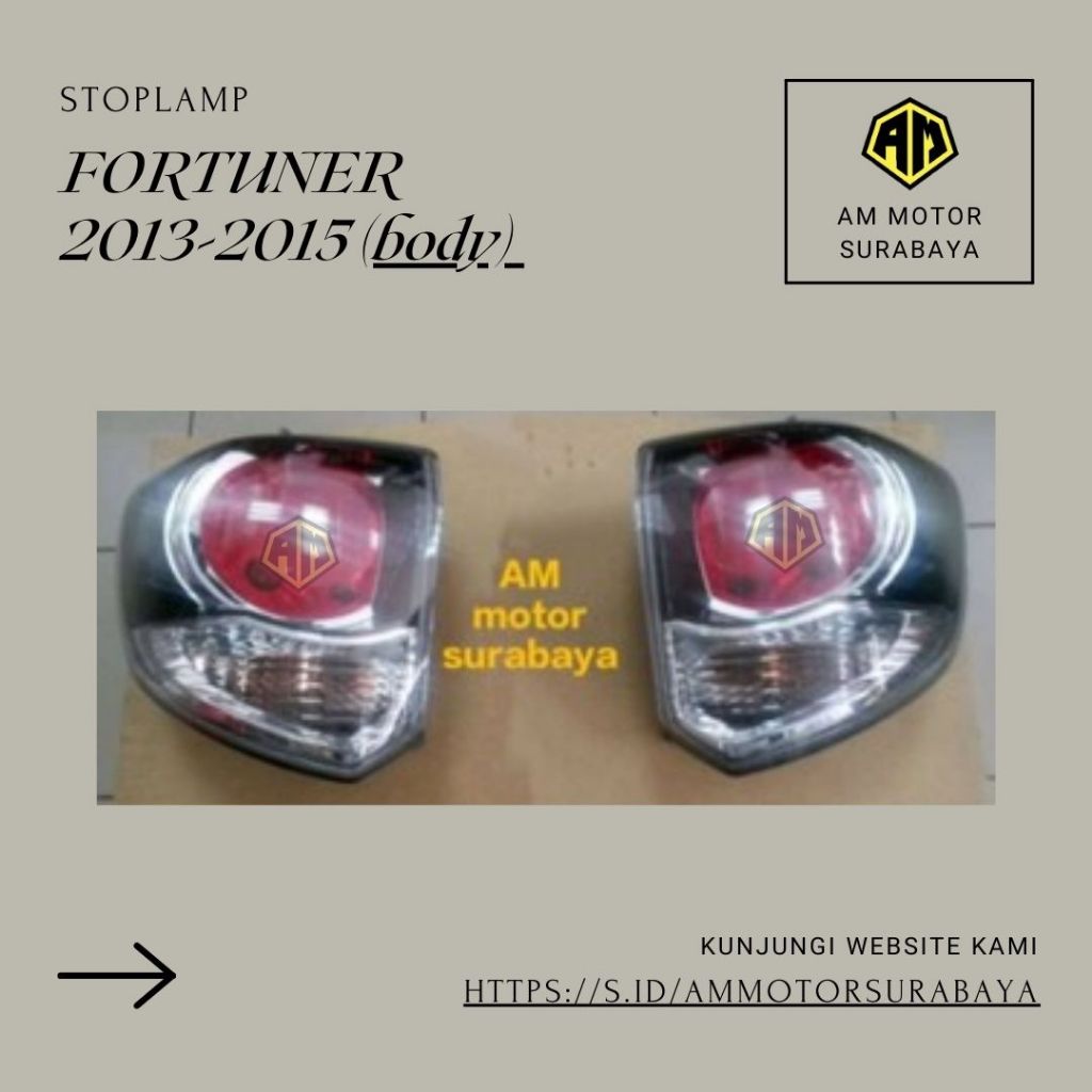 Stoplamp (body) FORTUNER 2013-2015