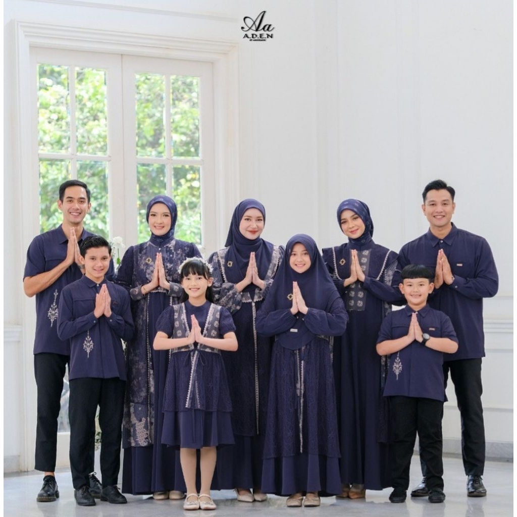 Sarimbit Lebaran 2026 Larasmaya Ori By Aden Hijab Open Preorder baju couple family
