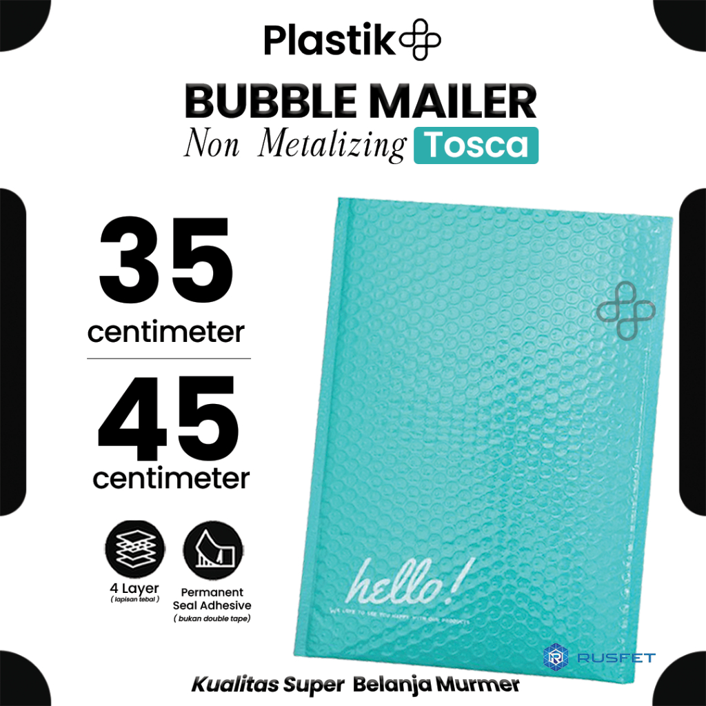 

Amplop Bubble Envelope Mailer Rusfet Harga Satuan Tosca 35 x 45 cm