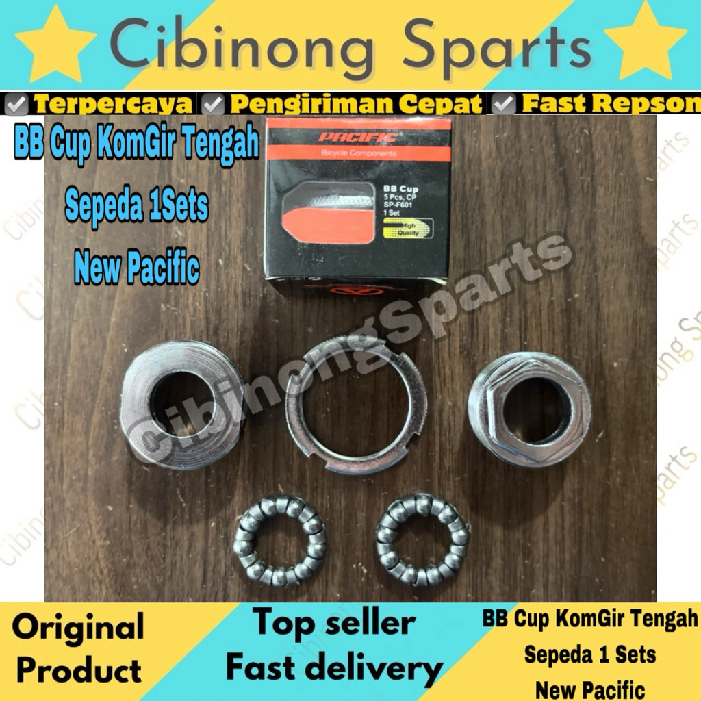 BB Cup 1 Sets Komgir Sepeda Comgear Tengah Sepeda Mini Lipat MTB Gunung Jengki Ontel Pacific SP-F601