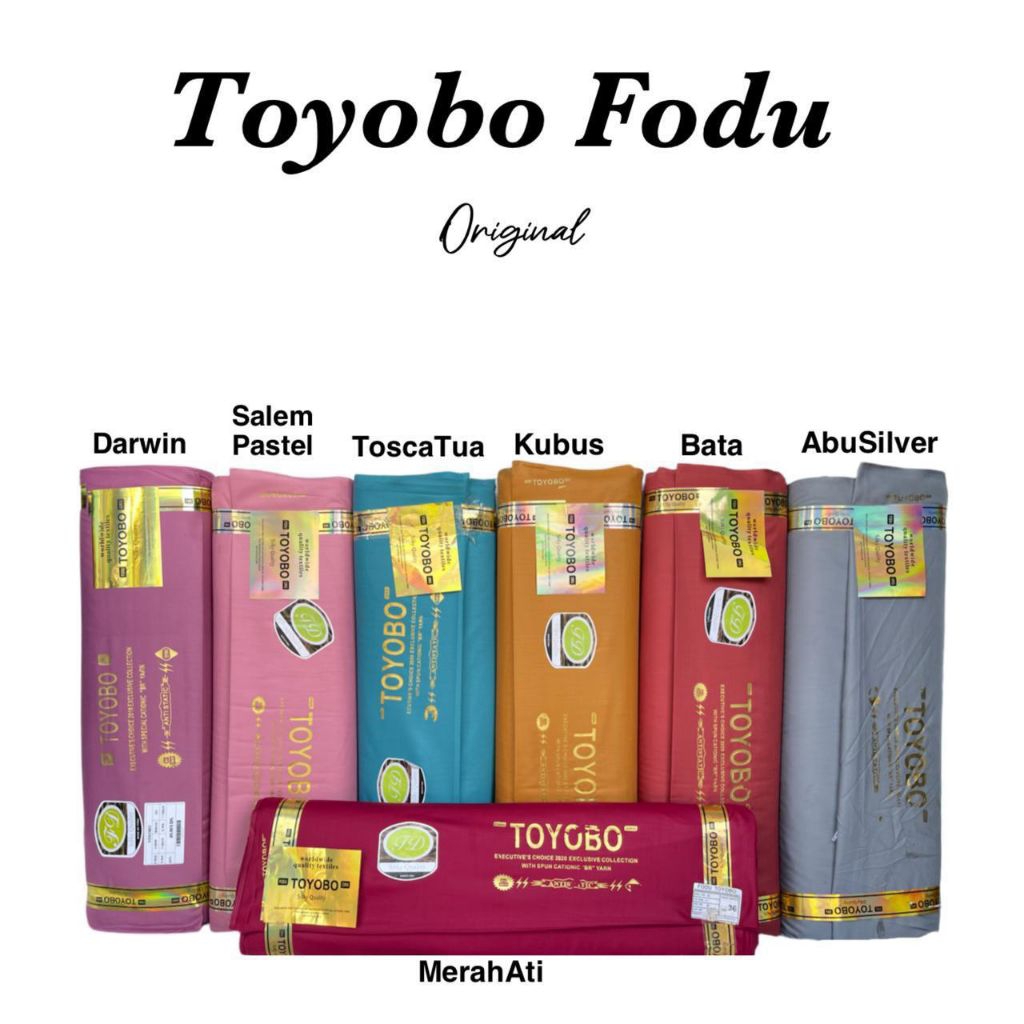 PROMO 3 Setengah meter Kain Katun Toyobo Fodu Premium Original Exclusive Katun Jepang Bahan Kebaya/D