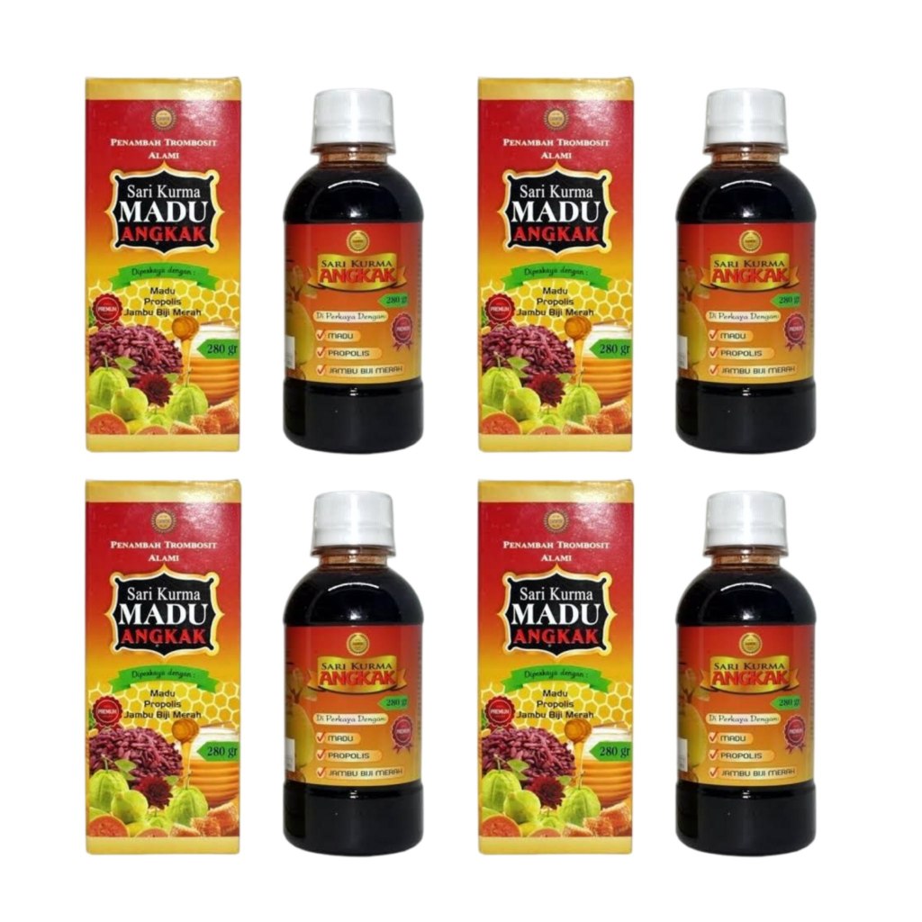

4 PCS Madu Sari Kurma Angkak Harmoni Plus Herbal – 280 g – BPOM
