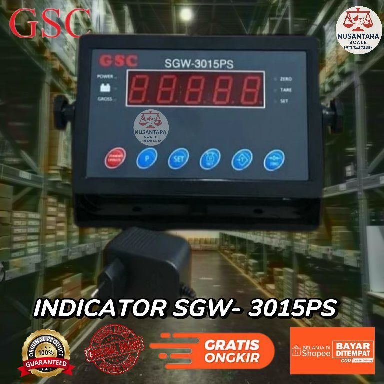 Indicator Timbangan GSC SGW-3015PS / Indikator Jembatan Timbang SGW 3015PS NUSANTARA SCALE