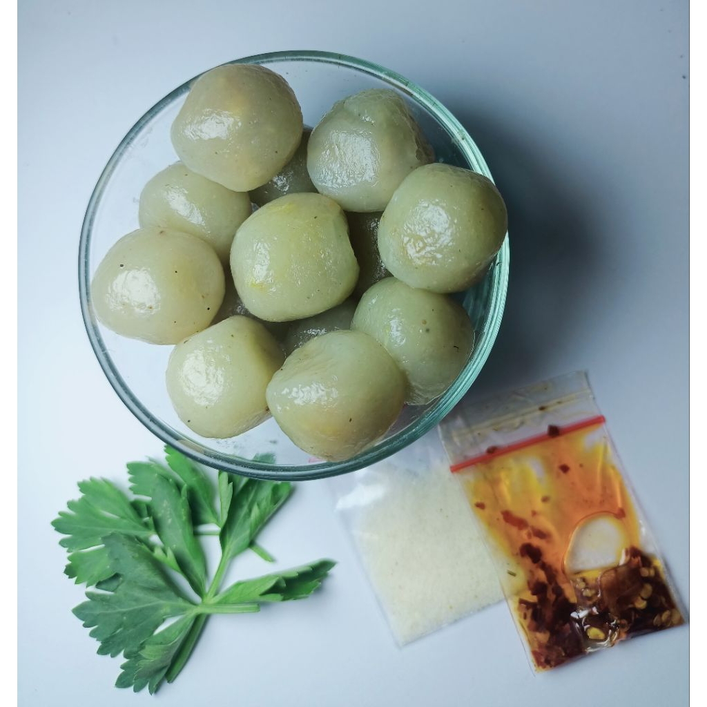 

ISI 13 BIIJI Cilok Bandung isi ayam suwir enak ati ampela jando gajih murah gurih halal 200 gram